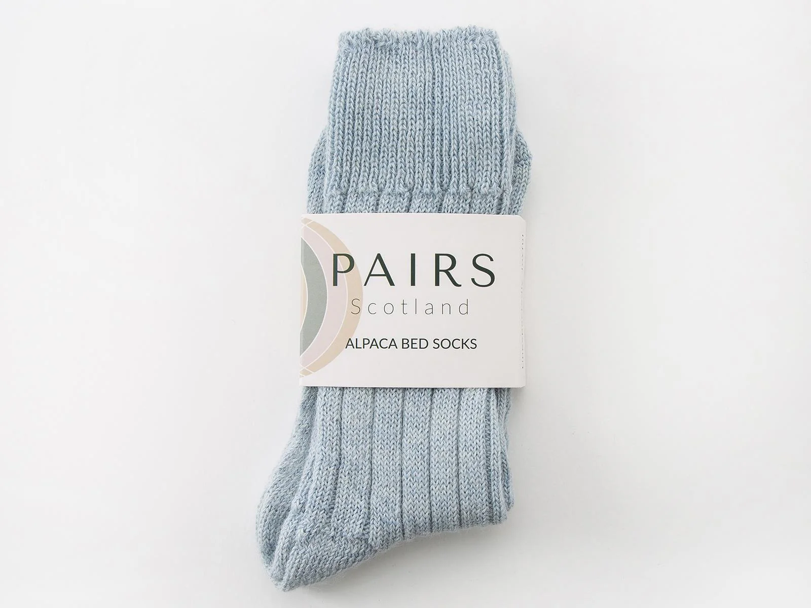 Alpaca Bed Socks - Blue