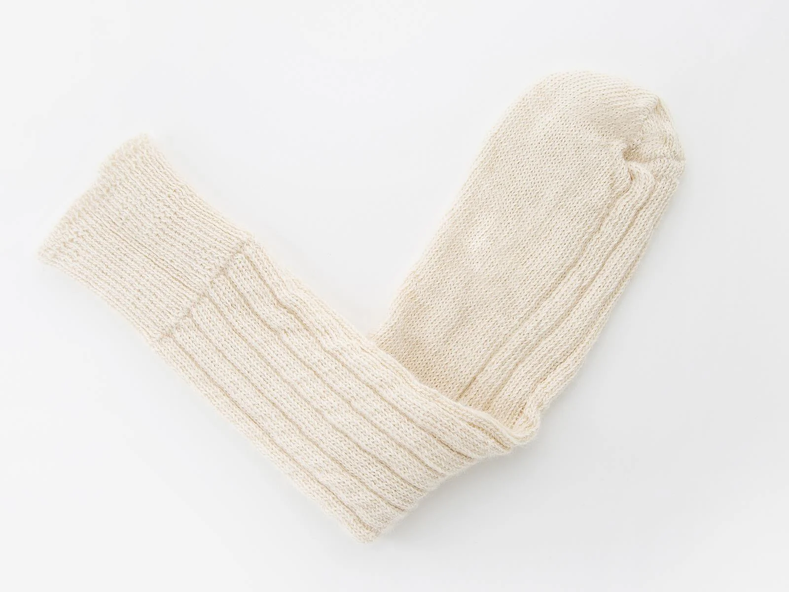 Alpaca Bed Socks - Cream White - Image 3