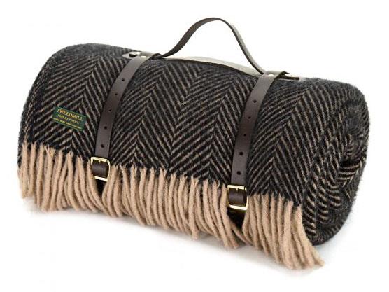 Blanket Carrying Strap - Brown leather - Image 3