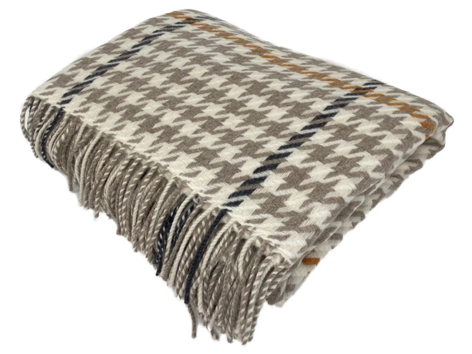 Carroglen Merino Lambswool Throw - Mushroom - Image 3