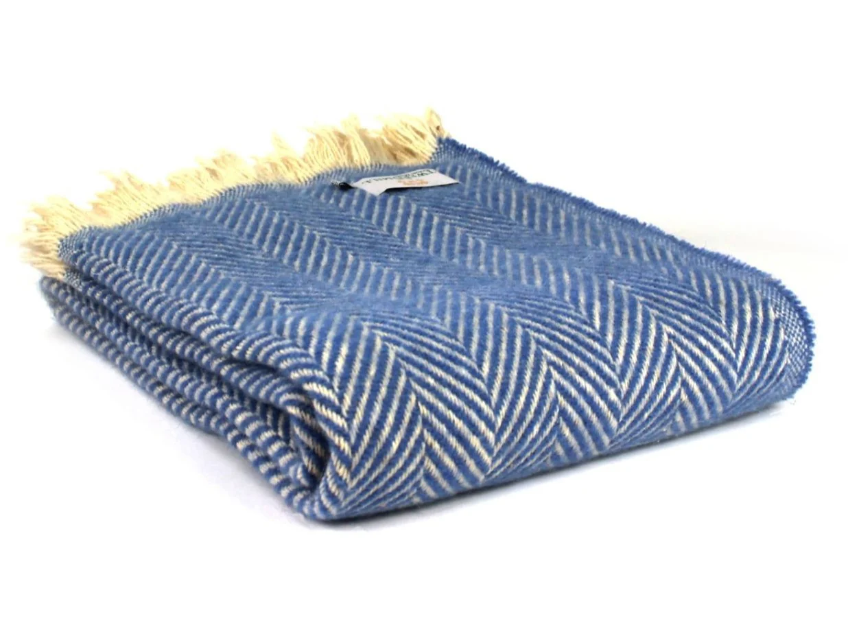 Chevron Recycled Wool Throw - Assorted Colours - Image 12