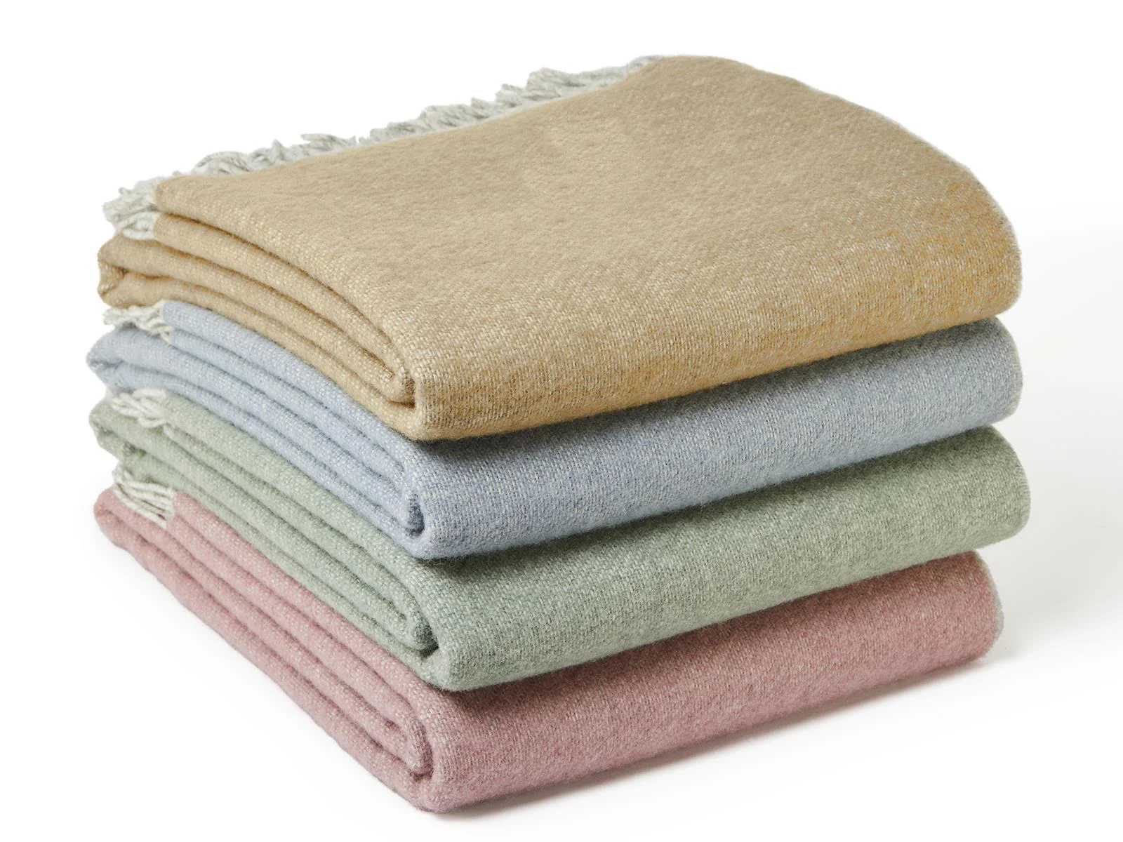 Dartmoor Reversible Pure New Wool Throw - Desert Brown - Image 6