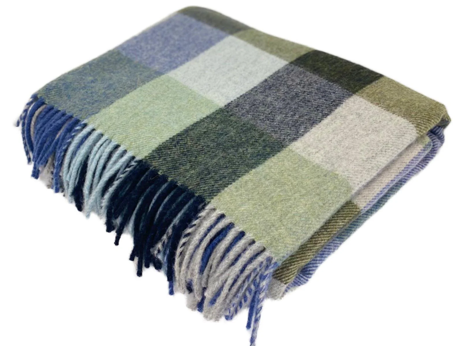 Dunira Merino Lambswool Throw - Topaz - Image 3