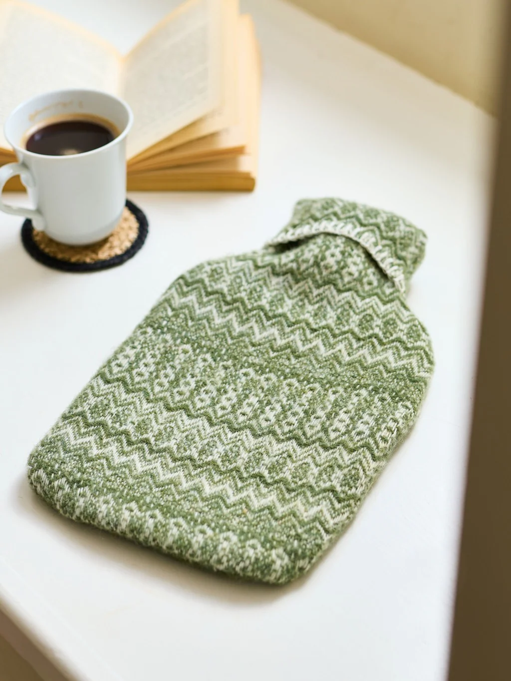 Pure New Wool Hot Water Bottle - Fairisle - Image 2