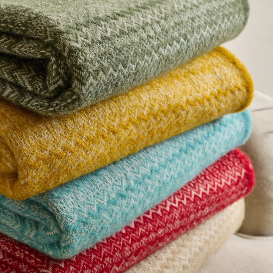 Fair Isle Pure New Wool Throw - Image 3