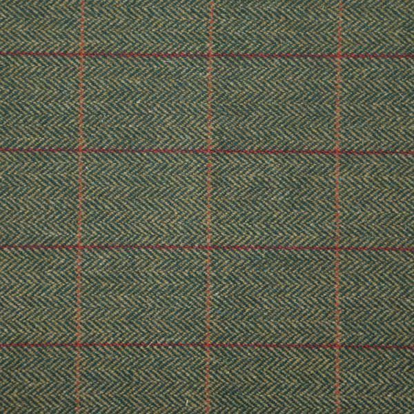Garforth Tweed Flat Cap - Loxley Green Herringbone - Image 7