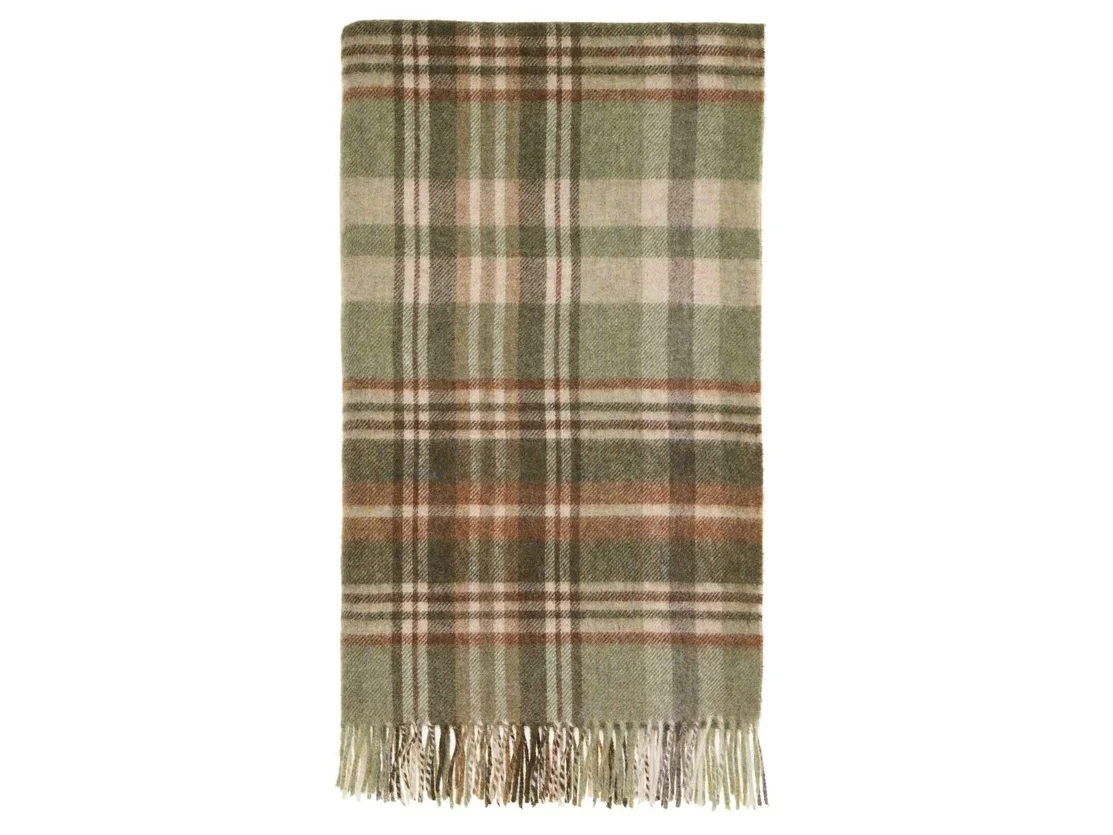 Glencoe Pure New Wool Throw - Sage