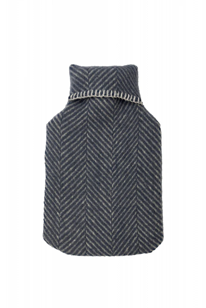 Herringbone Pure New Wool Hot Water Bottle - Image 8