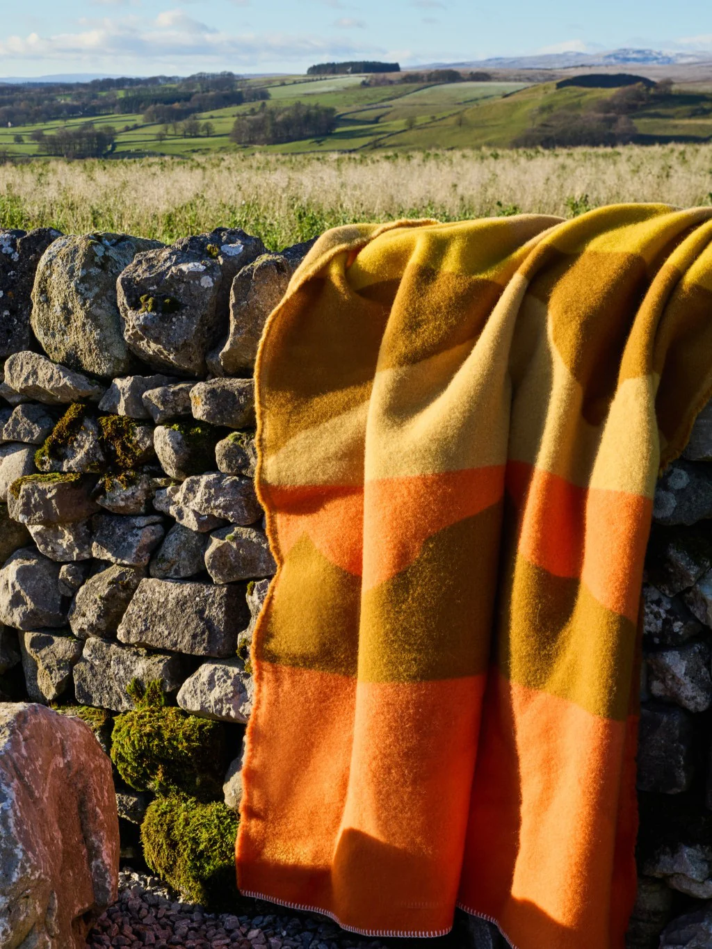 Hills Pure New Wool Throw - Orange - Image 3