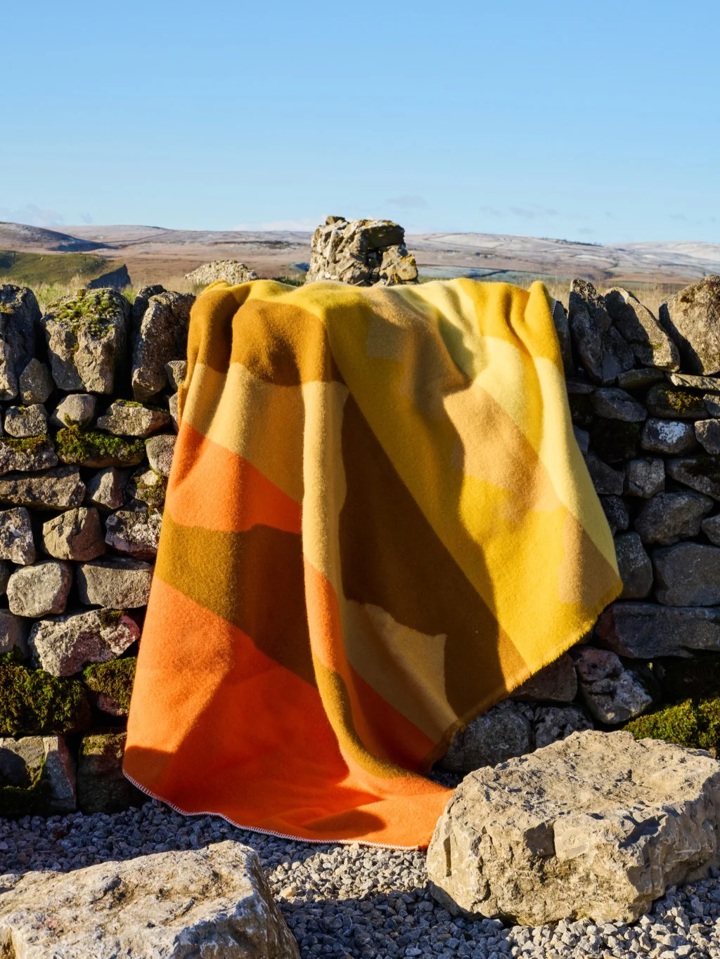 Hills Pure New Wool Throw - Orange - Image 4
