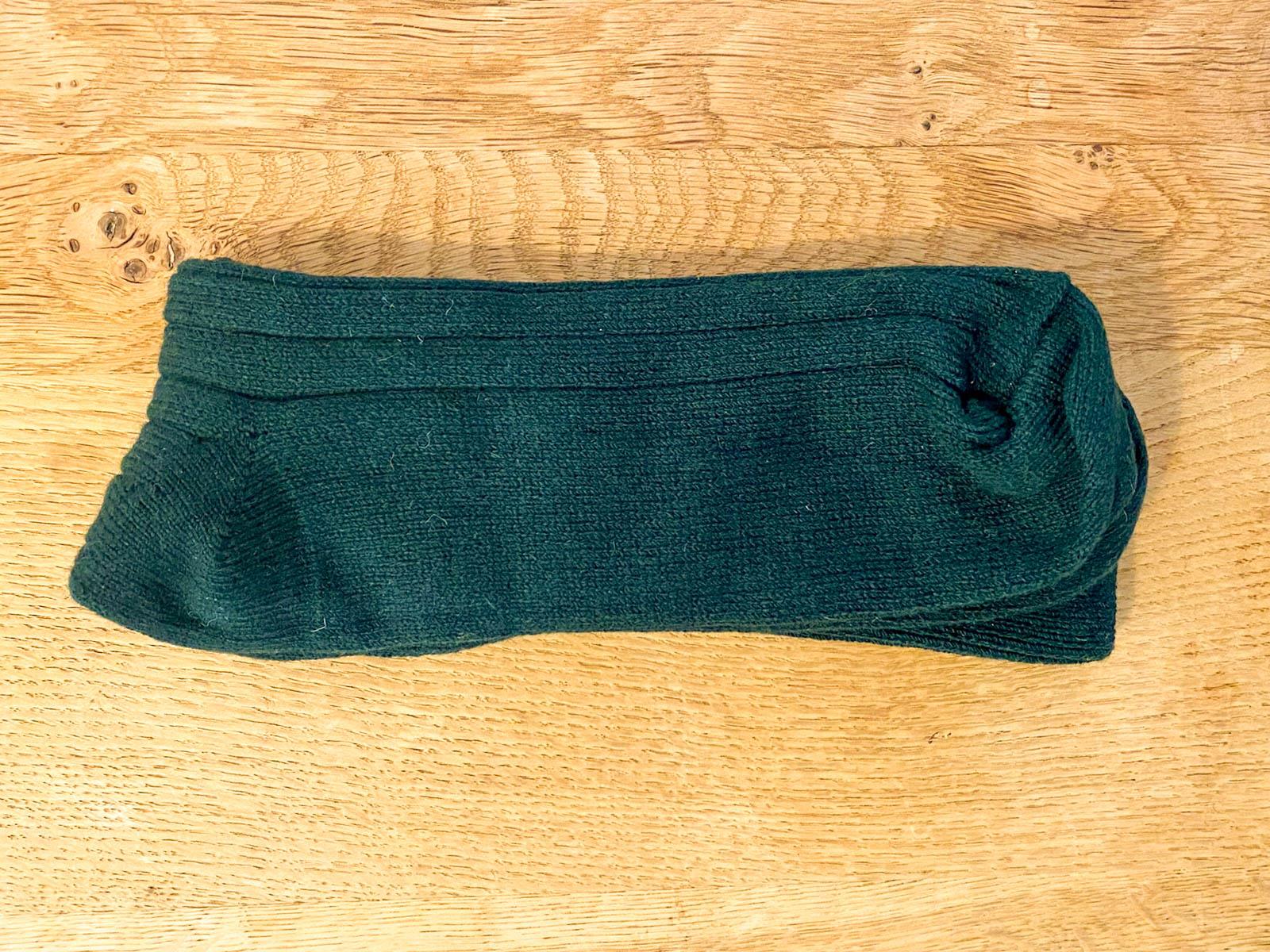 Luxurious Thick Cashmere Socks - Bottle Green - Image 3