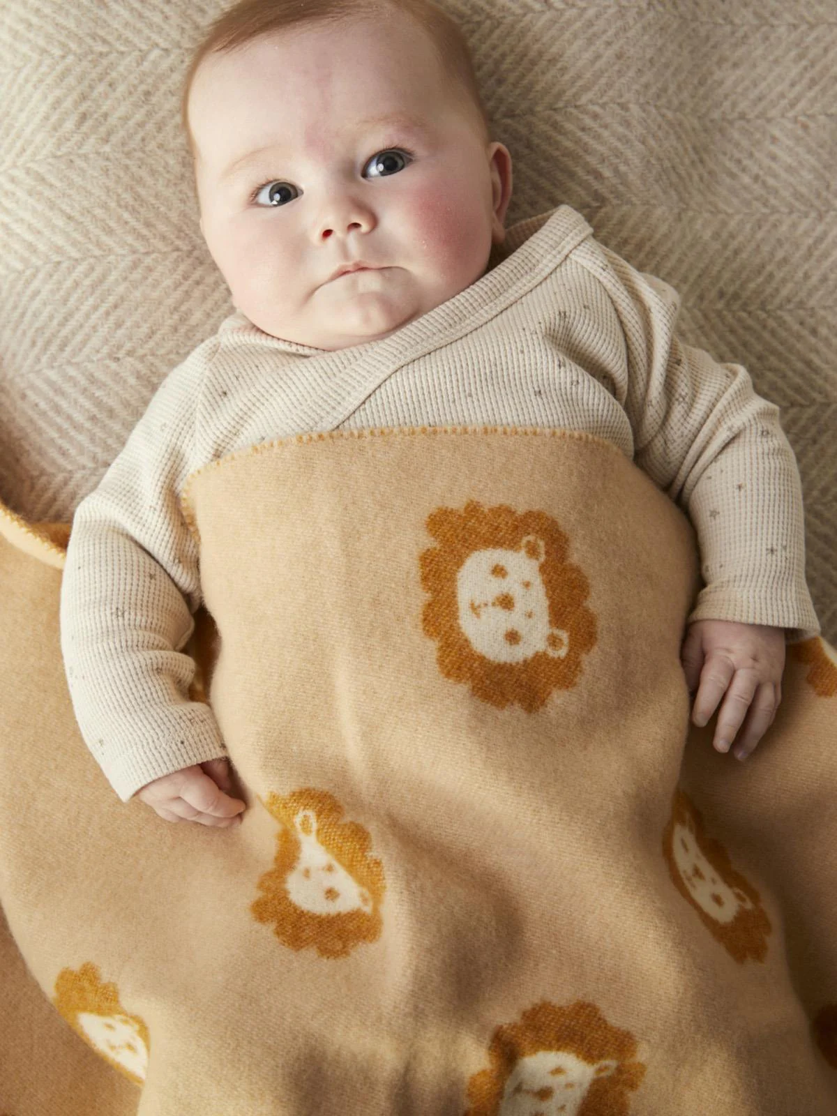 Merino Baby Blanket Lion - Image 4