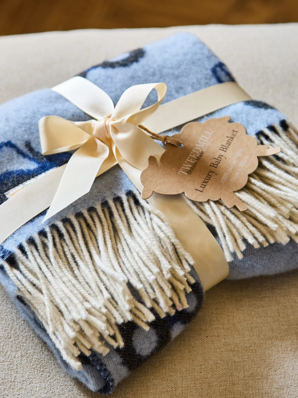 Merino Baby Blanket Tractor - Image 3