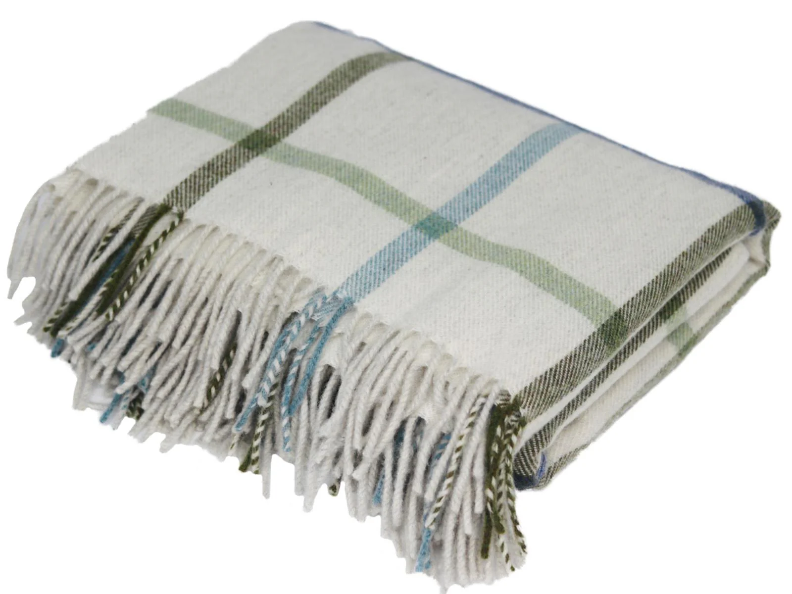 Milton Merino Lambswool Throw - Glade - Image 3