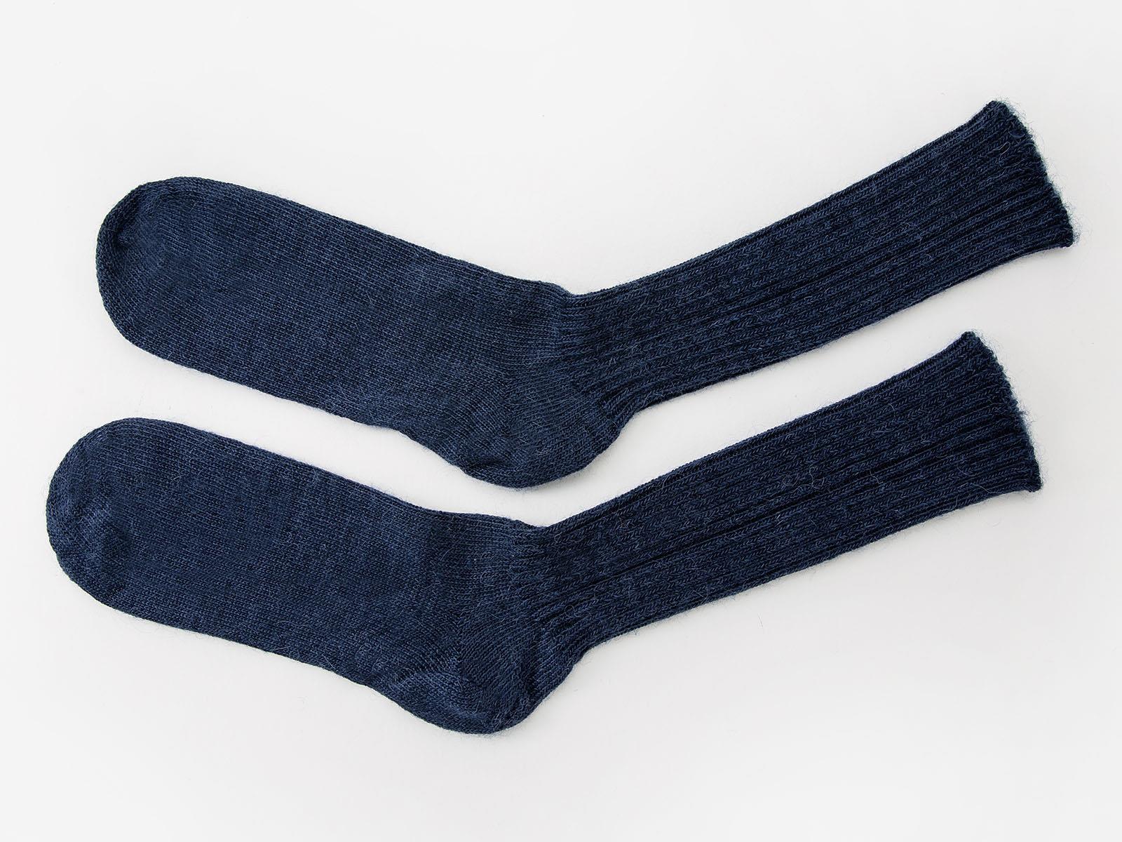 Mohair Socks - Navy - Image 2