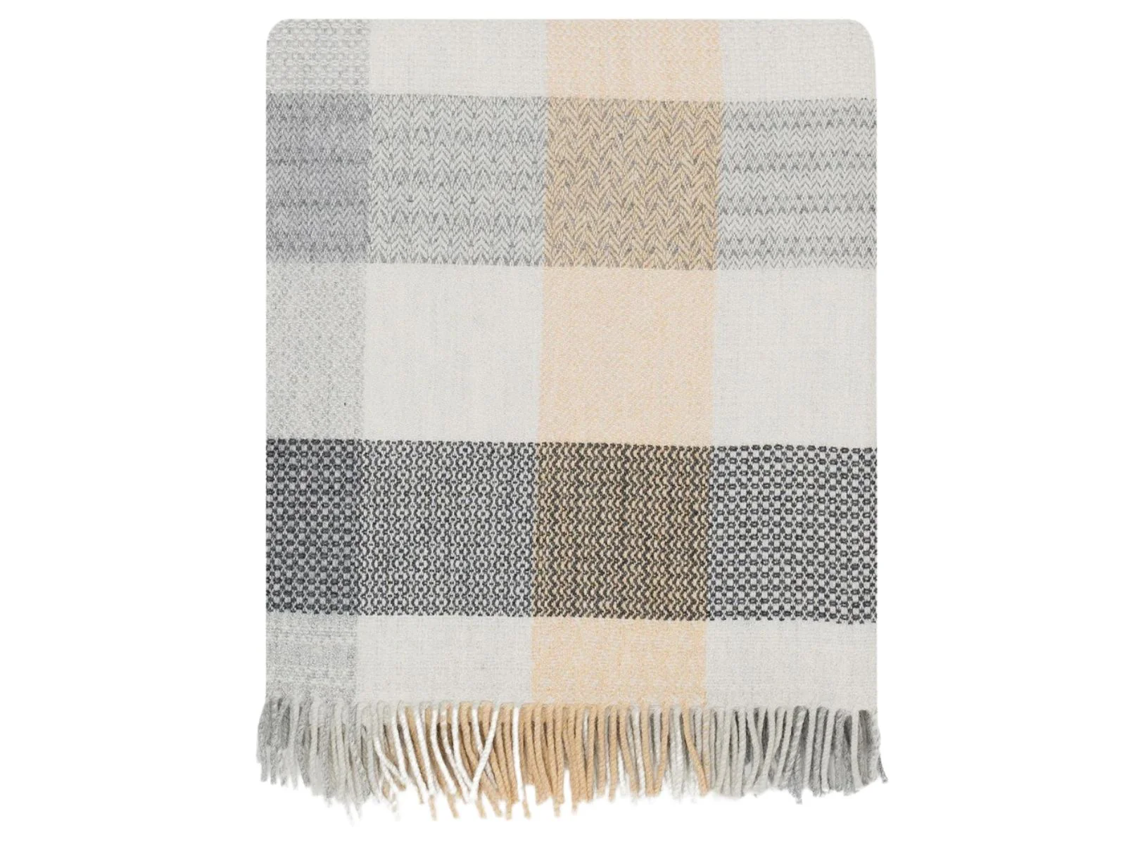 Patchwork Merino Lambswool Throw - Croft