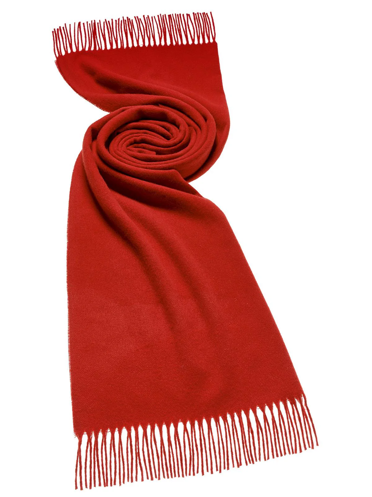 Plain Lambswool Scarf - Red Scarlet