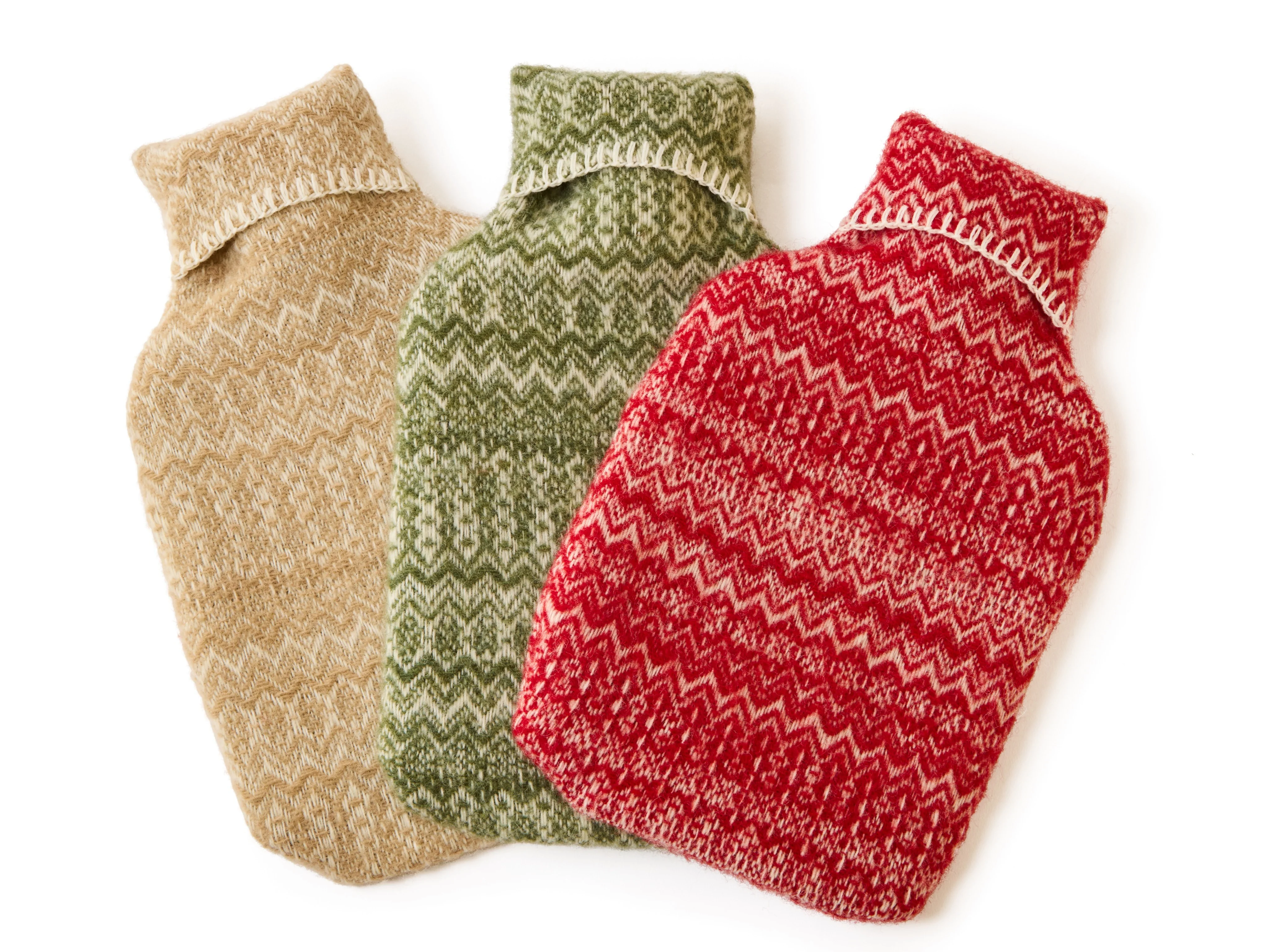 Pure New Wool Hot Water Bottle - Fairisle