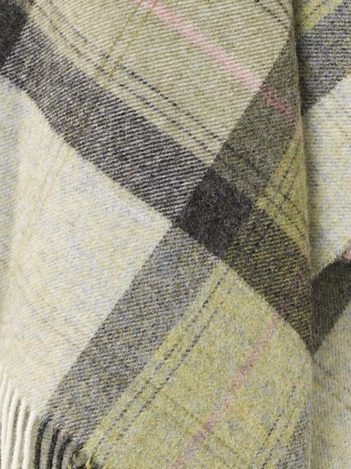 Skye Shetland Pure New Wool Throw - Green - Image 4