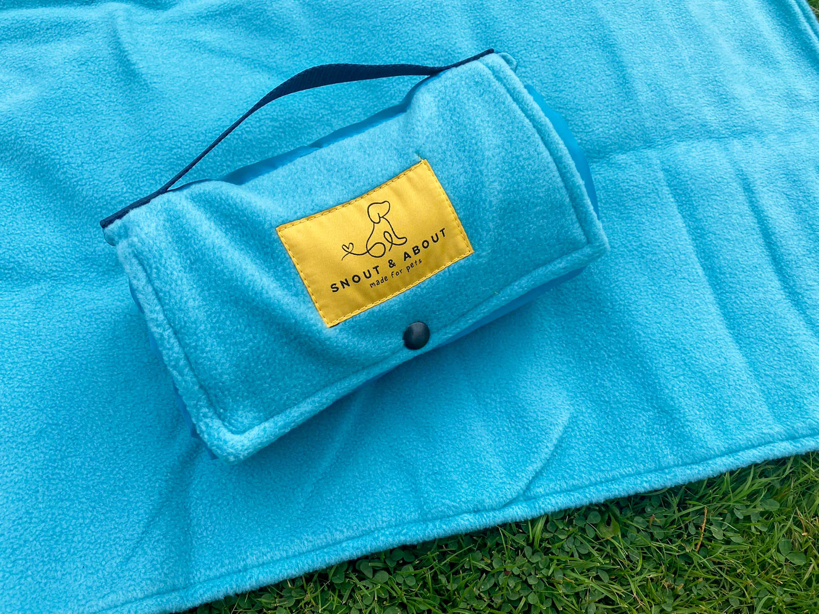 Snout & About - Turquoise Fleece Dog Mat - Image 7