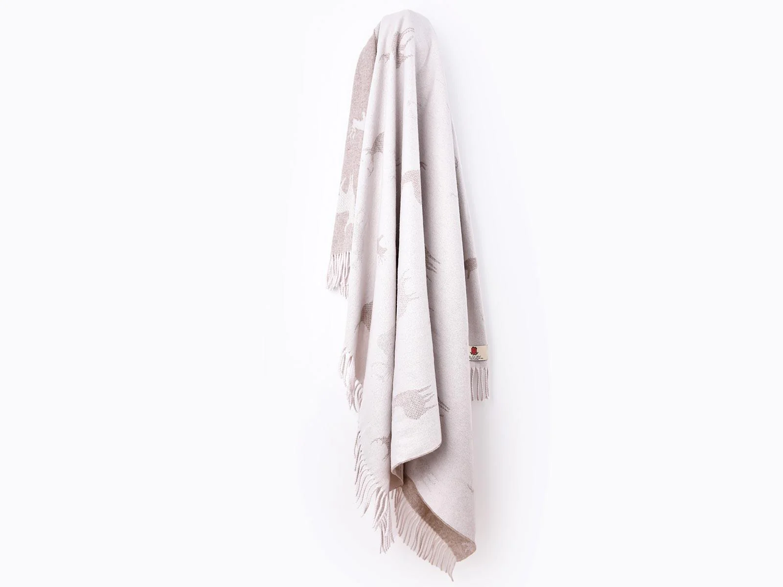 Stag Merino Lambswool Throw - Fawn - Image 4