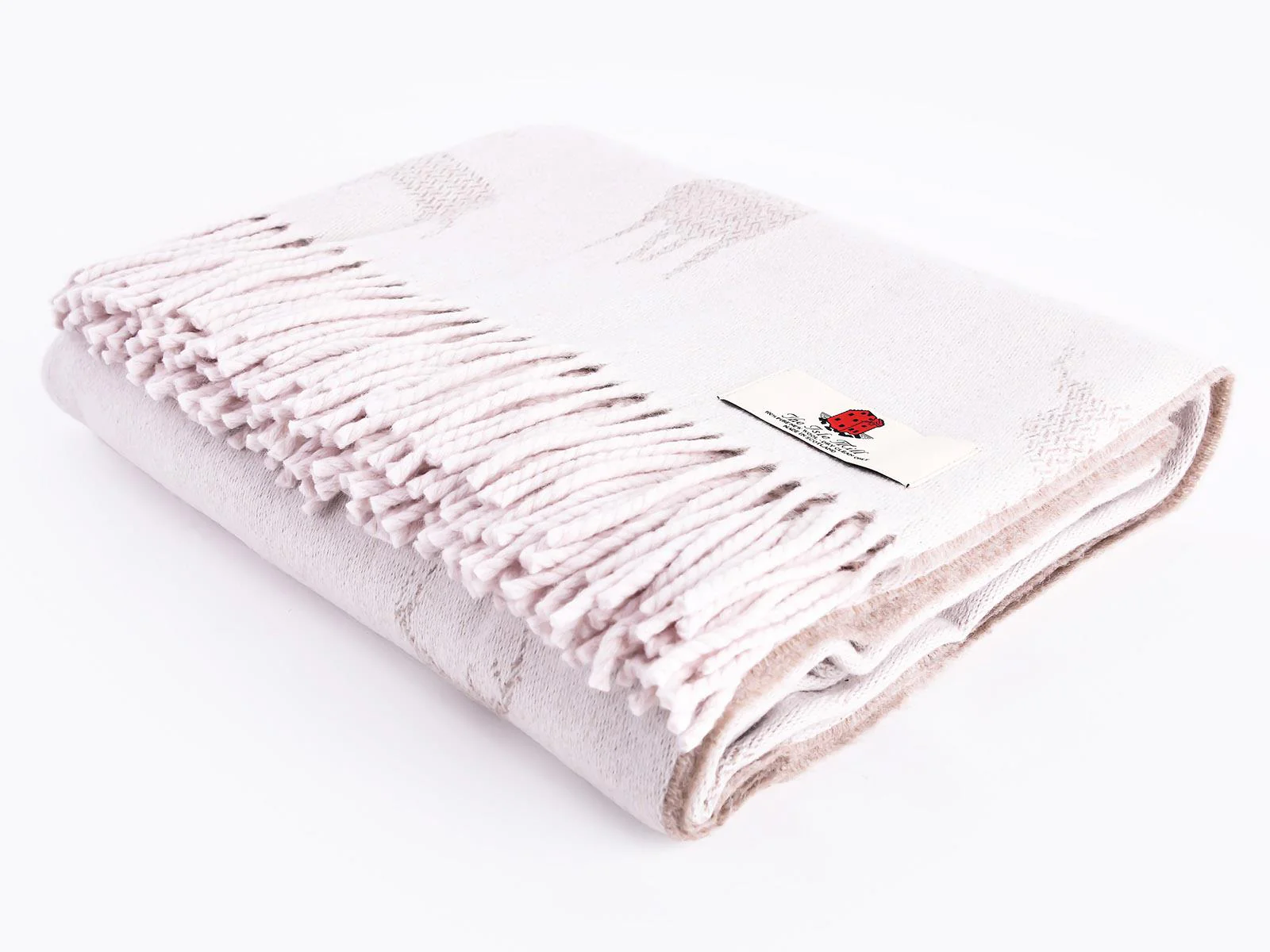 Stag Merino Lambswool Throw - Fawn - Image 5