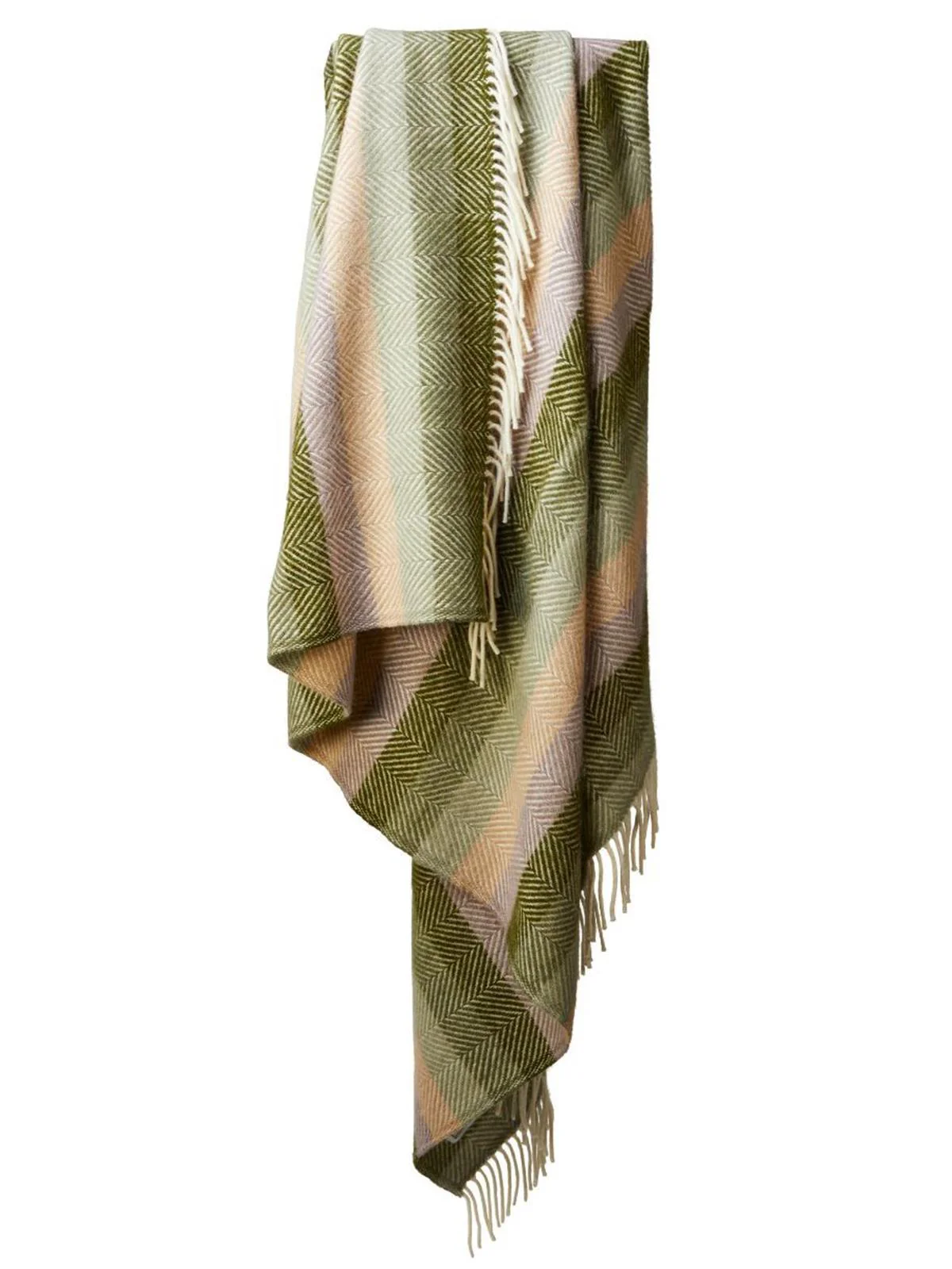 Stripe Pure New Wool Throw - Botanical - Image 6
