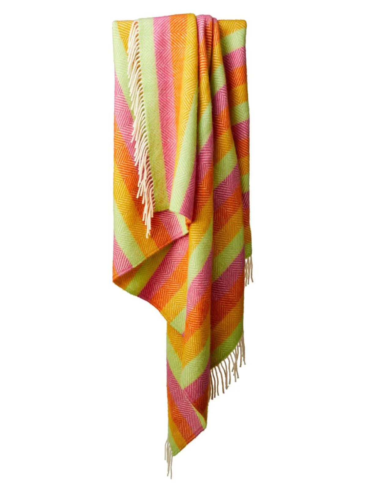 Stripe Pure New Wool Throw - Refresh - Image 4