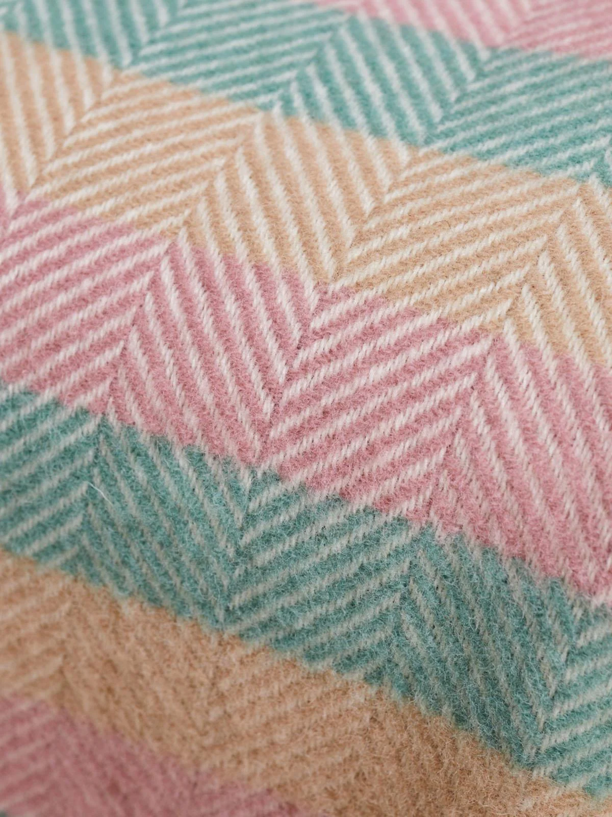 Stripe Pure New Wool Throw - Summer Breeze - Image 3