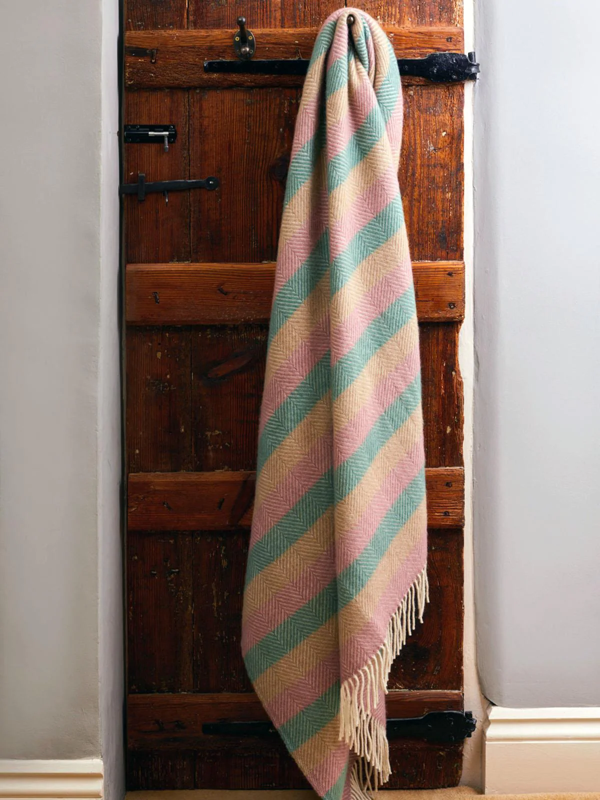 Stripe Pure New Wool Throw - Summer Breeze - Image 5