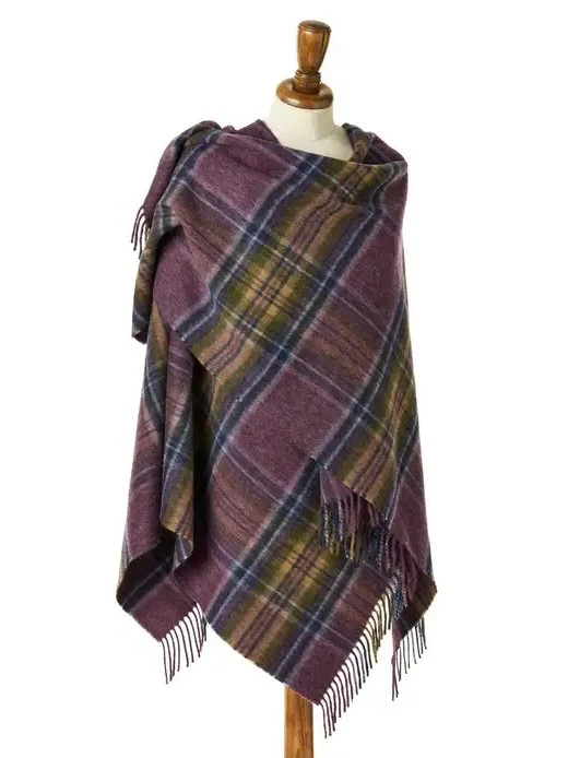 Tartan Lambswool Mini Shawl - Heather Stewart