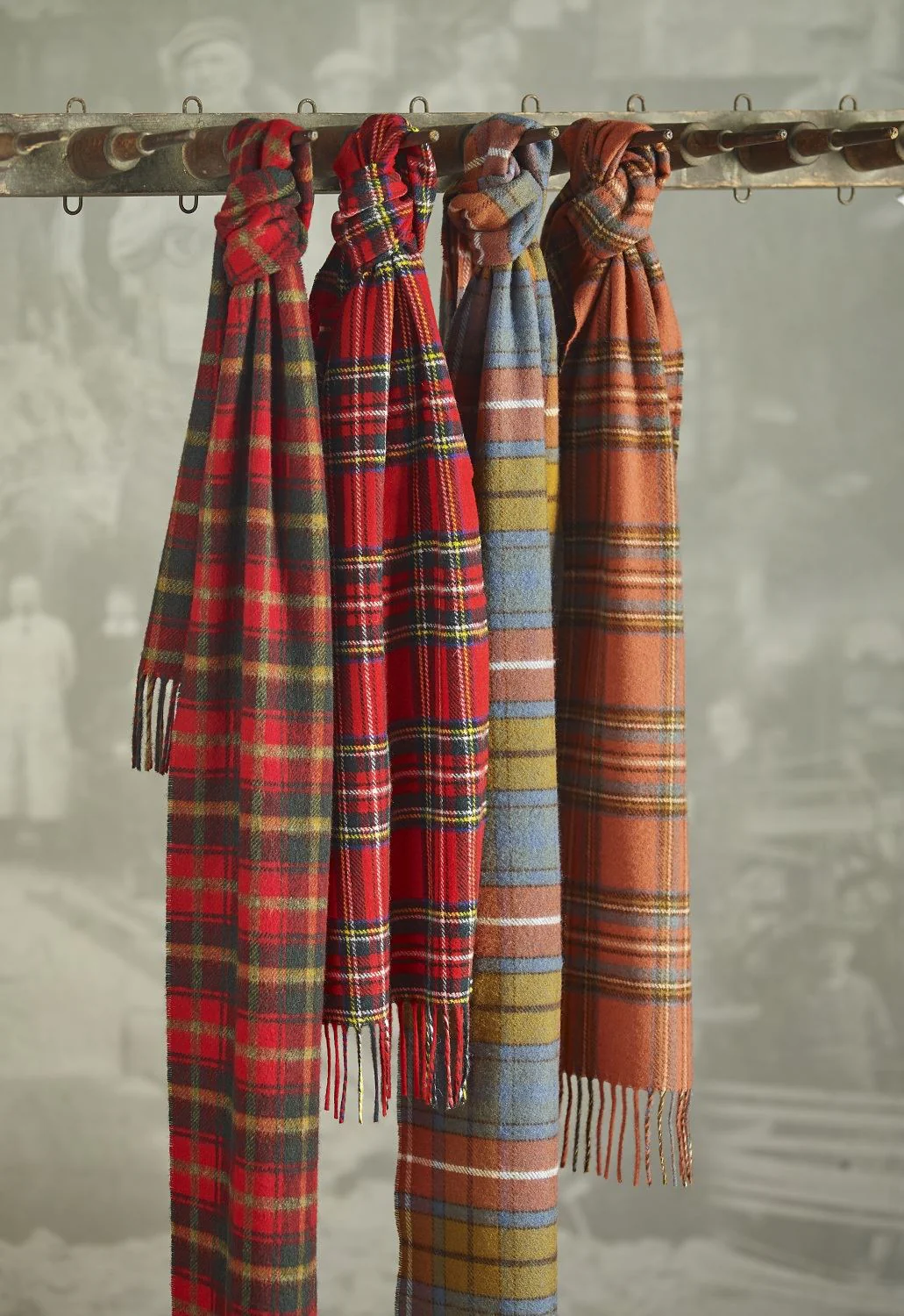 Tartan Lambswool Scarf - Antique Buchanan - Image 5