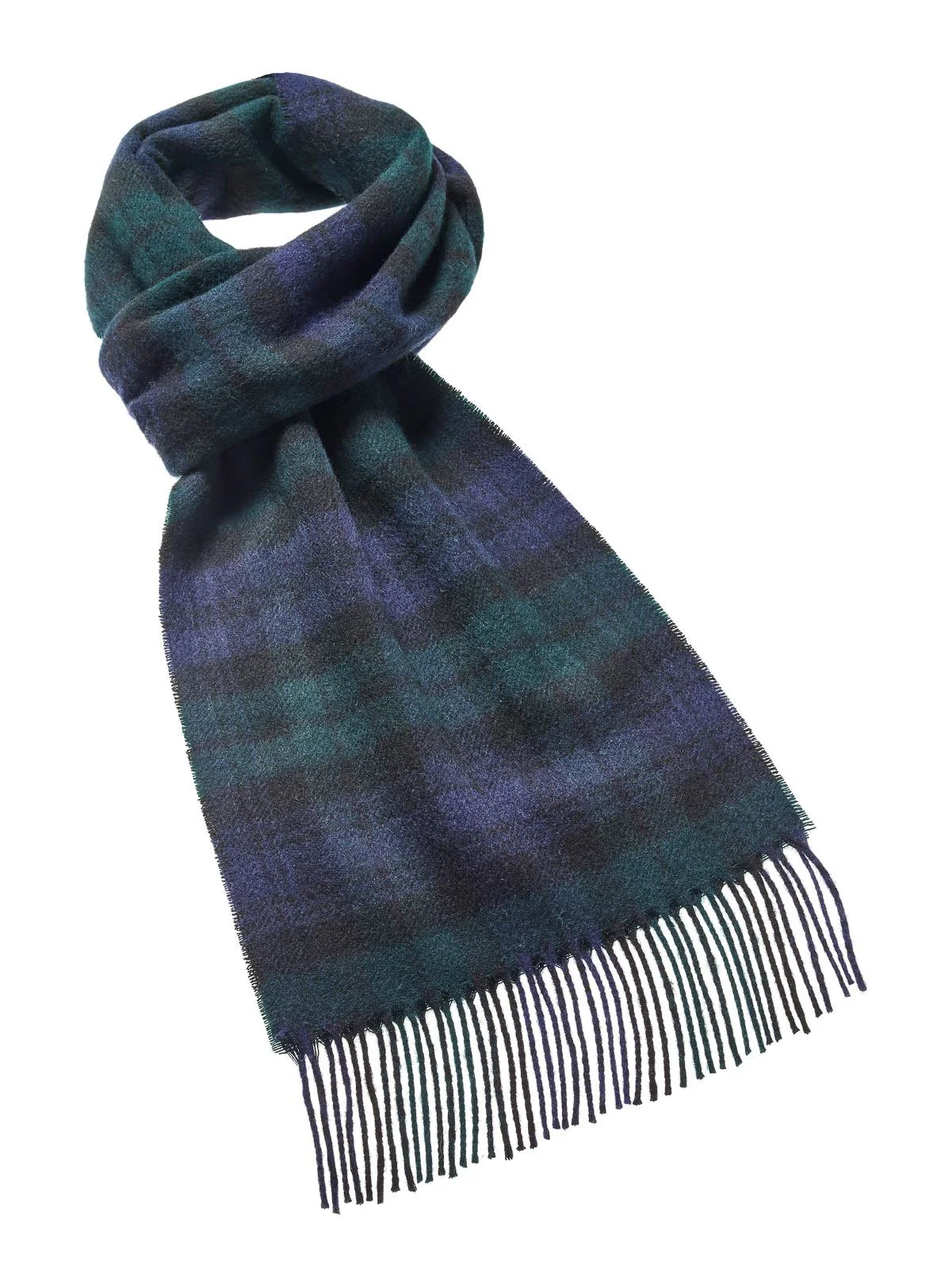 Tartan Lambswool Scarf - Black Watch - Image 2