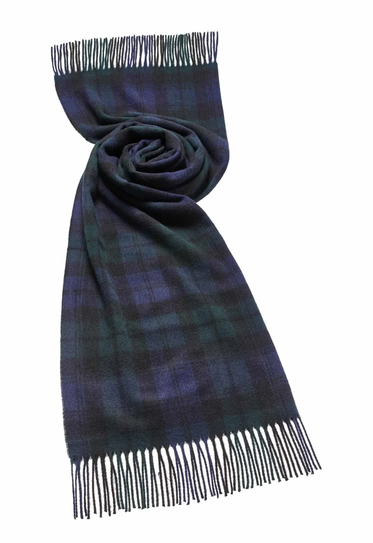Tartan Lambswool Scarf - Black Watch - Image 3
