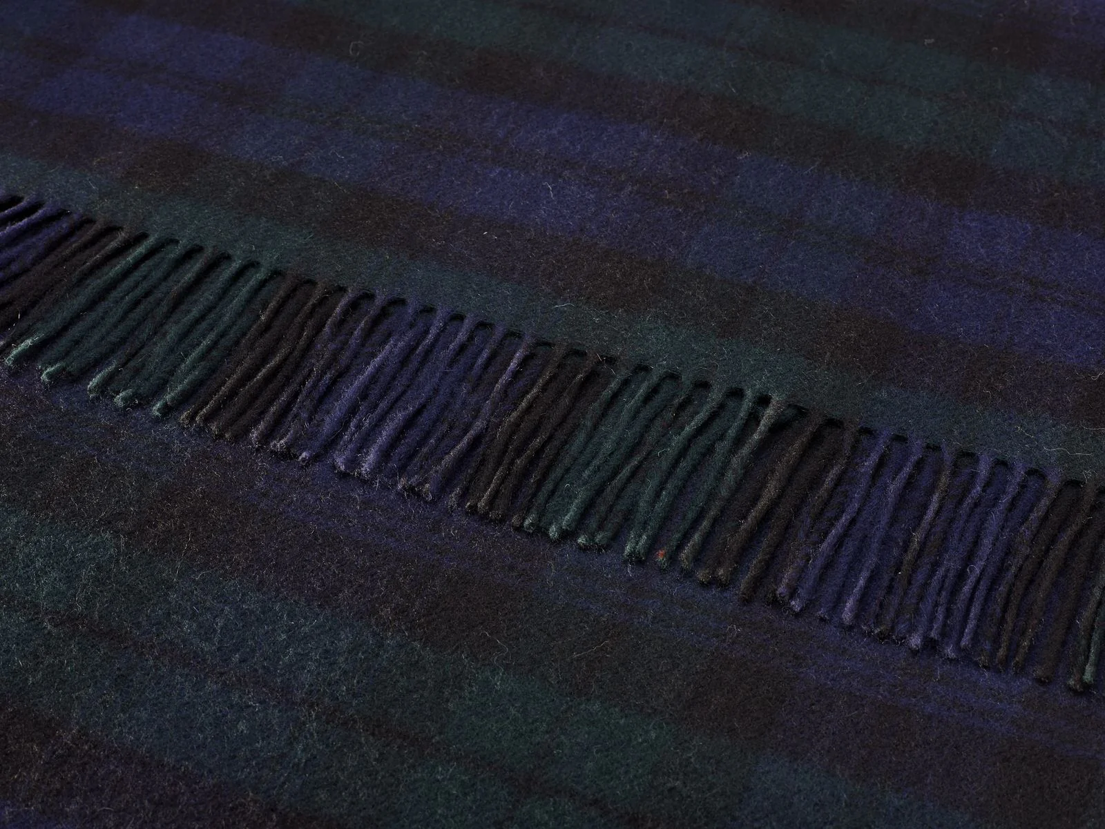Tartan Lambswool Scarf - Black Watch - Image 4
