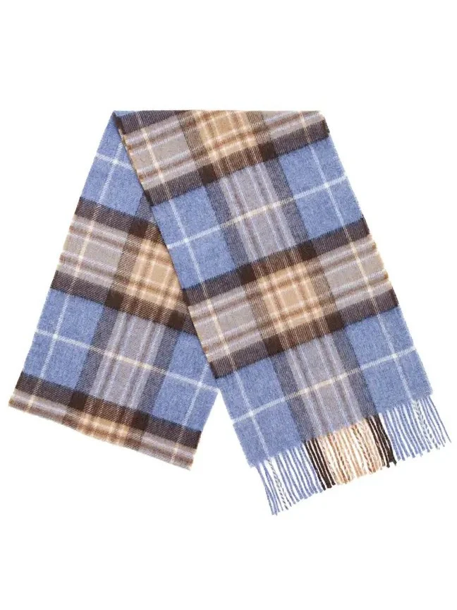 Tartan Lambswool Scarf - Blue Mckellar