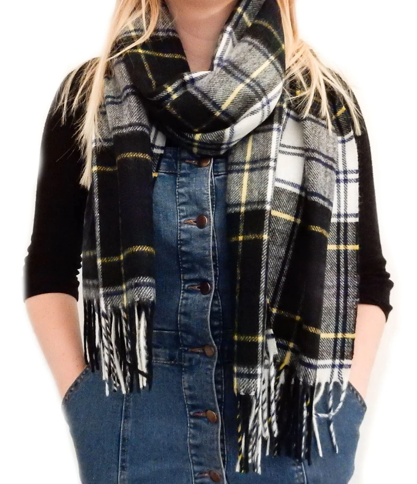 Tartan Lambswool Scarf - Dress Gordon - Image 4