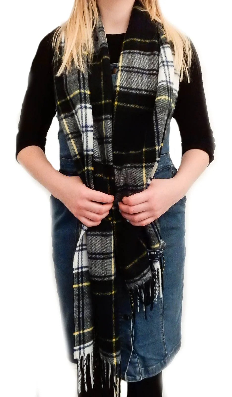 Tartan Lambswool Scarf - Dress Gordon - Image 5