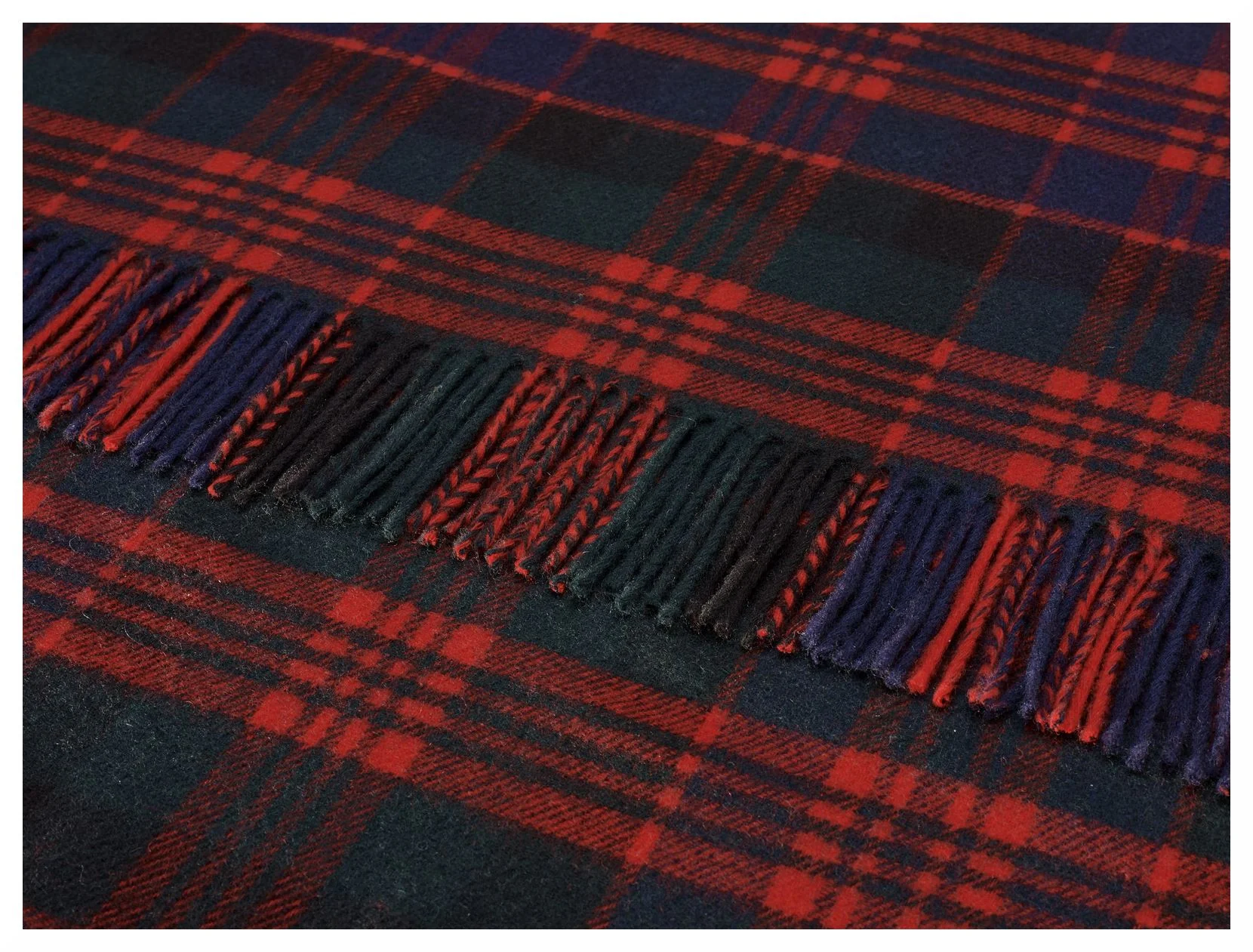Tartan Lambswool Wide Scarf - Macdonald - Image 2