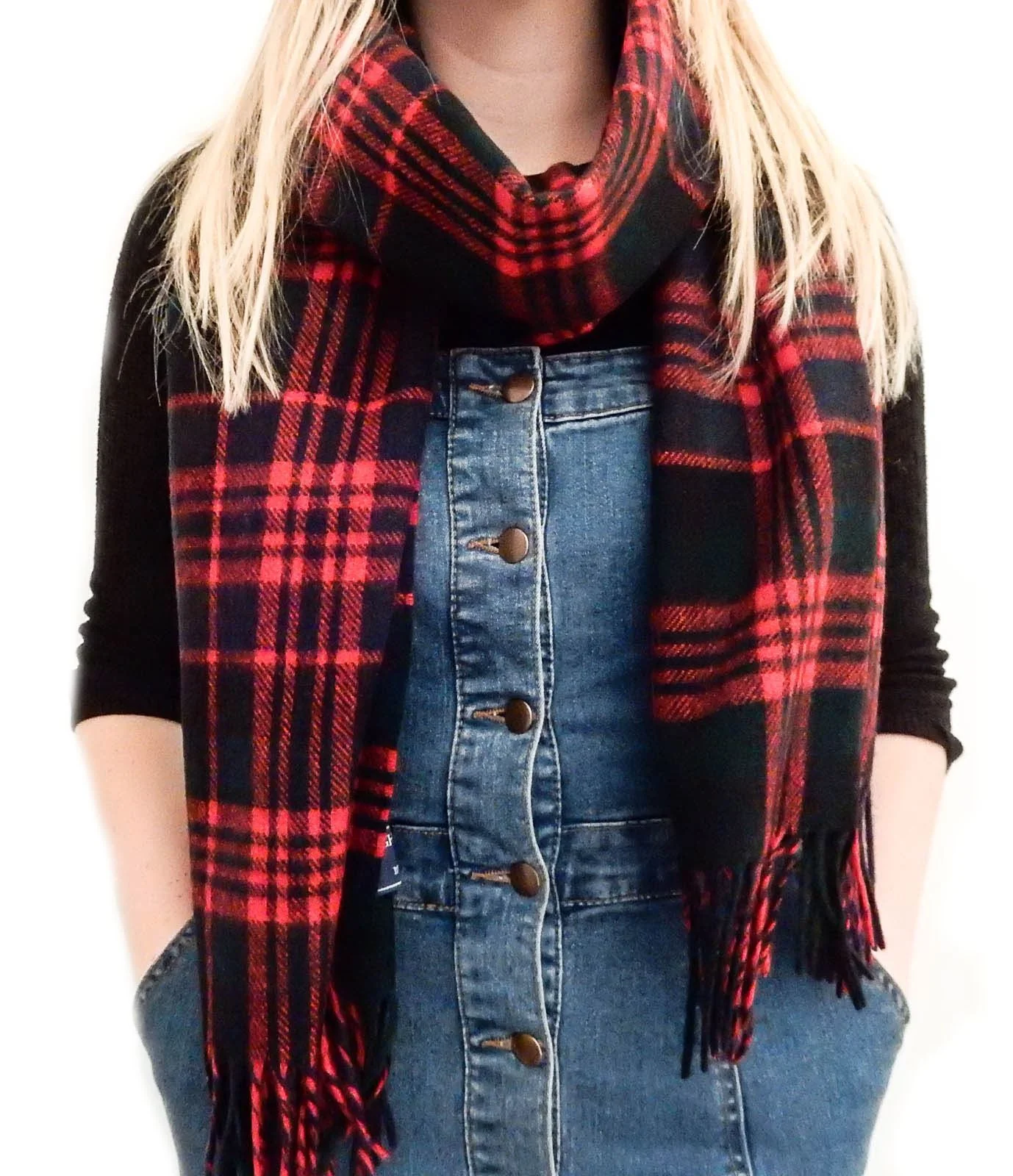 Tartan Lambswool Wide Scarf - Macdonald - Image 4