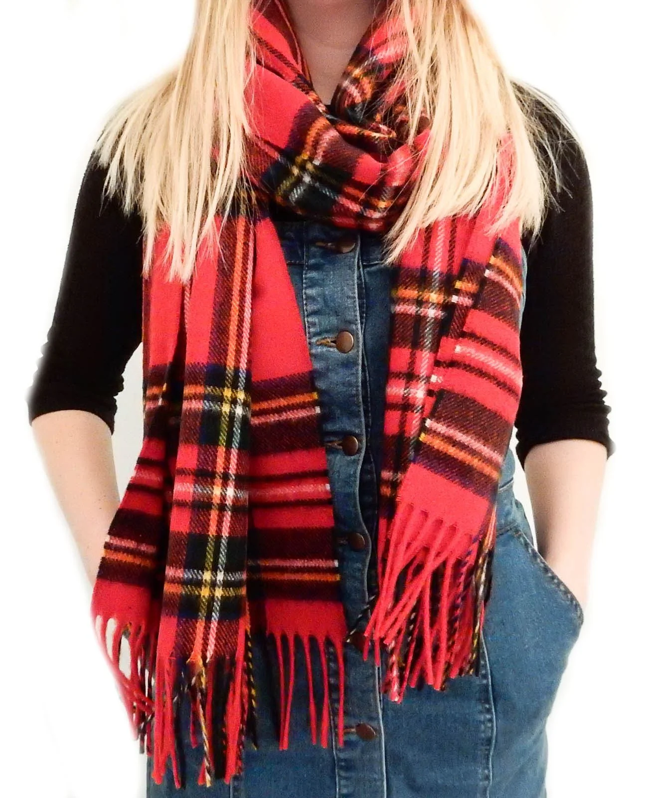 Tartan Lambswool Scarf - Royal Stewart - Image 4