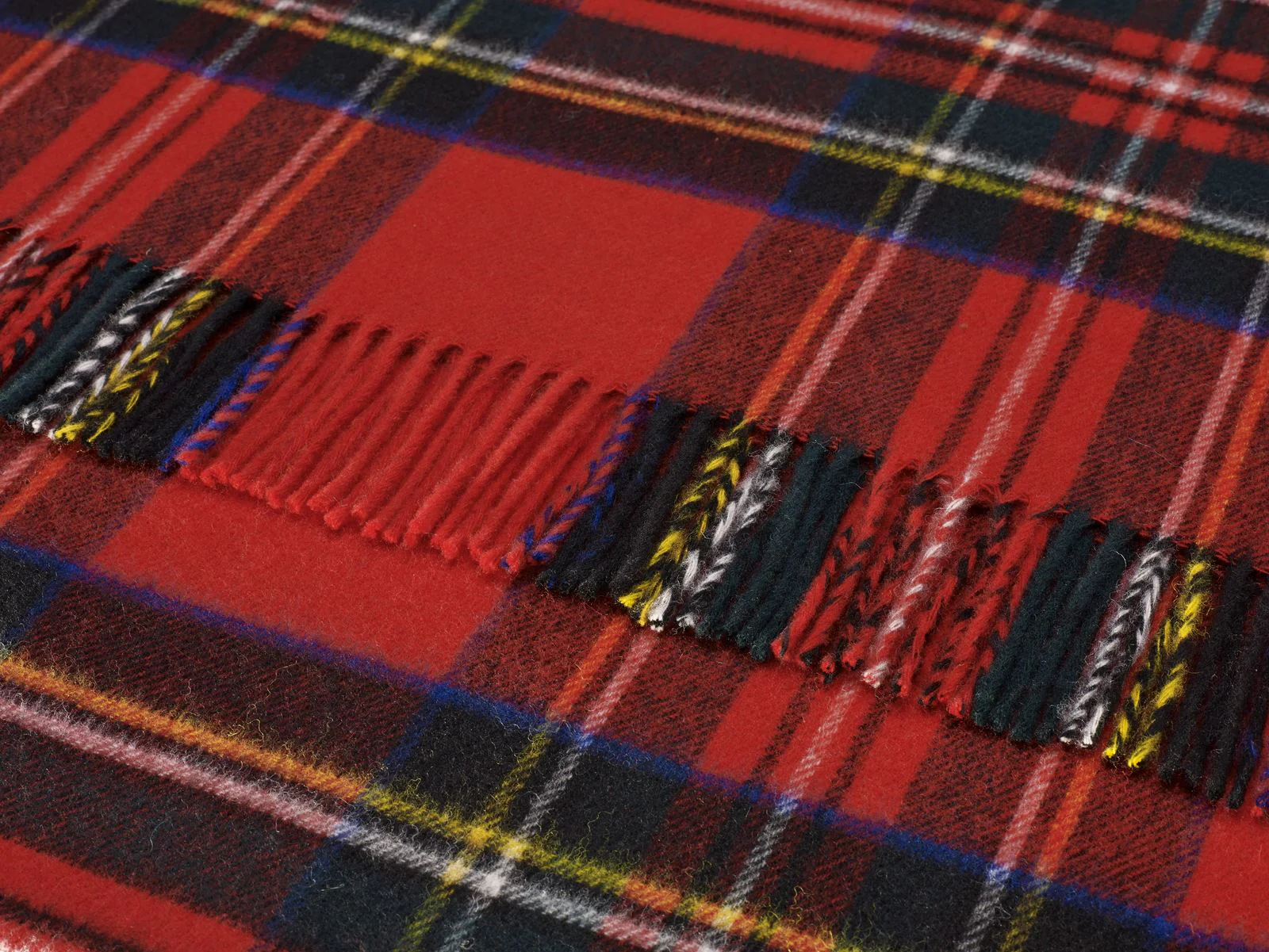 Tartan Lambswool Shawl - Royal Stewart - Image 4