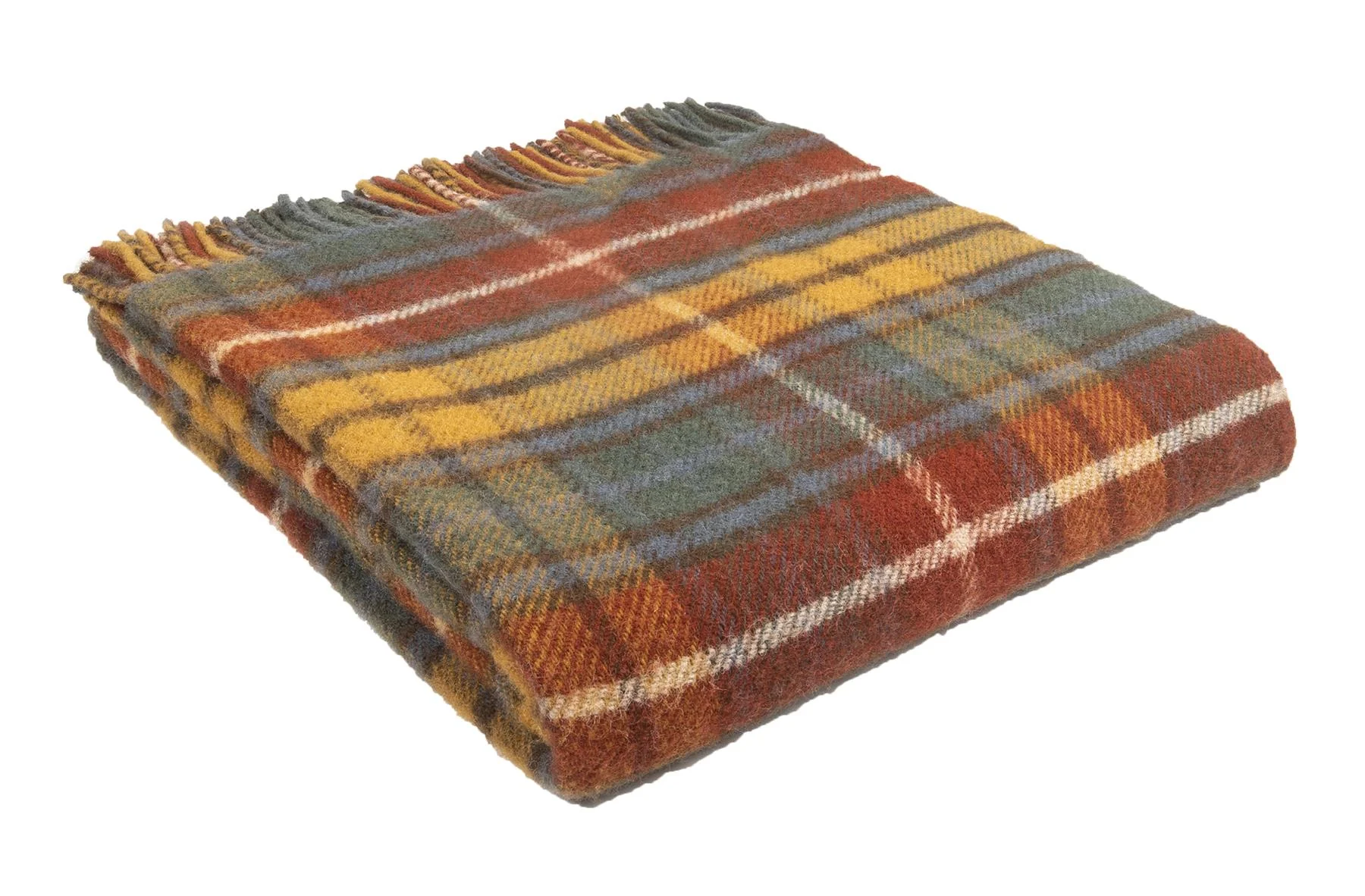 Tartan Pure New Wool Blanket - Antique Buchanan - Image 3