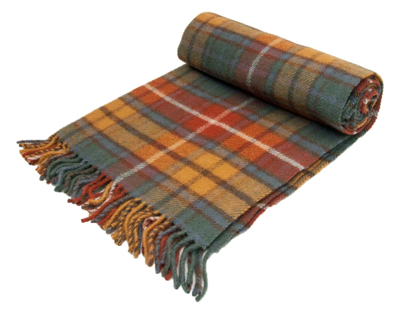 Tartan Pure New Wool Blanket - Antique Buchanan - Image 4