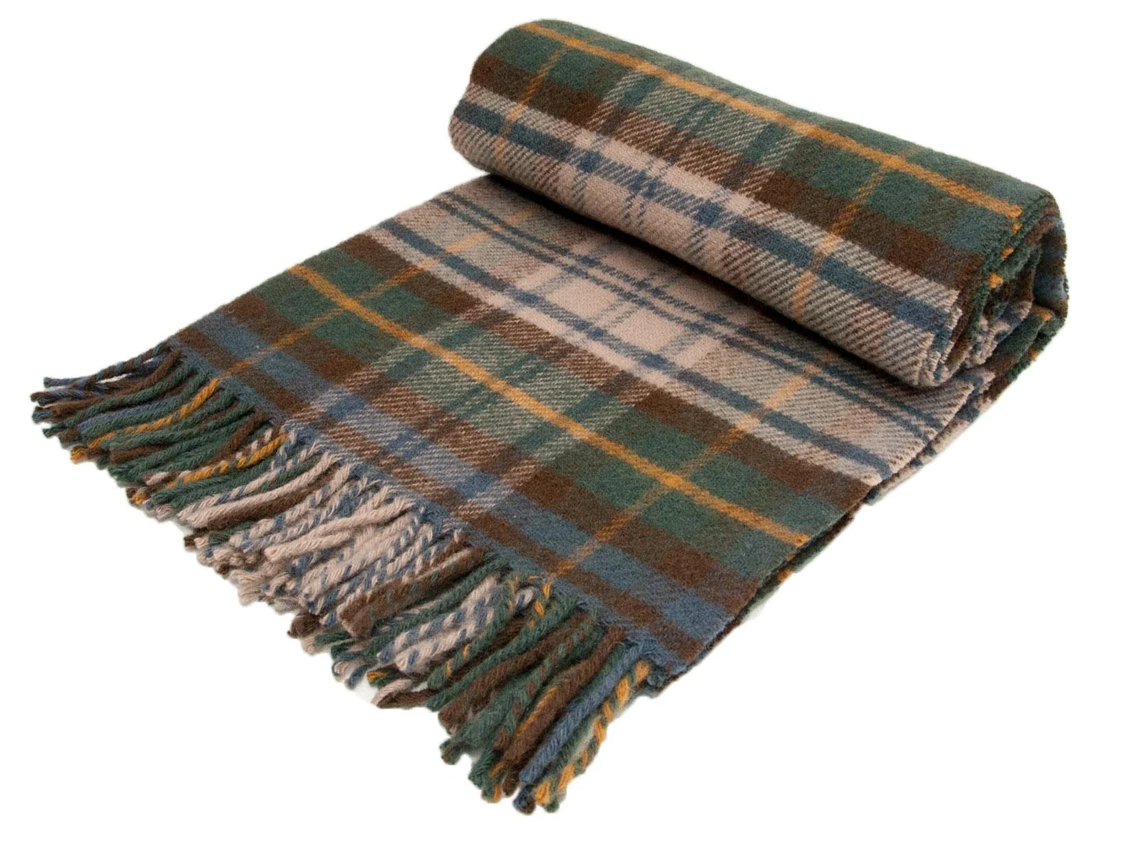 Tartan Pure New Wool Blanket - Antique Dress Gordon - Image 5