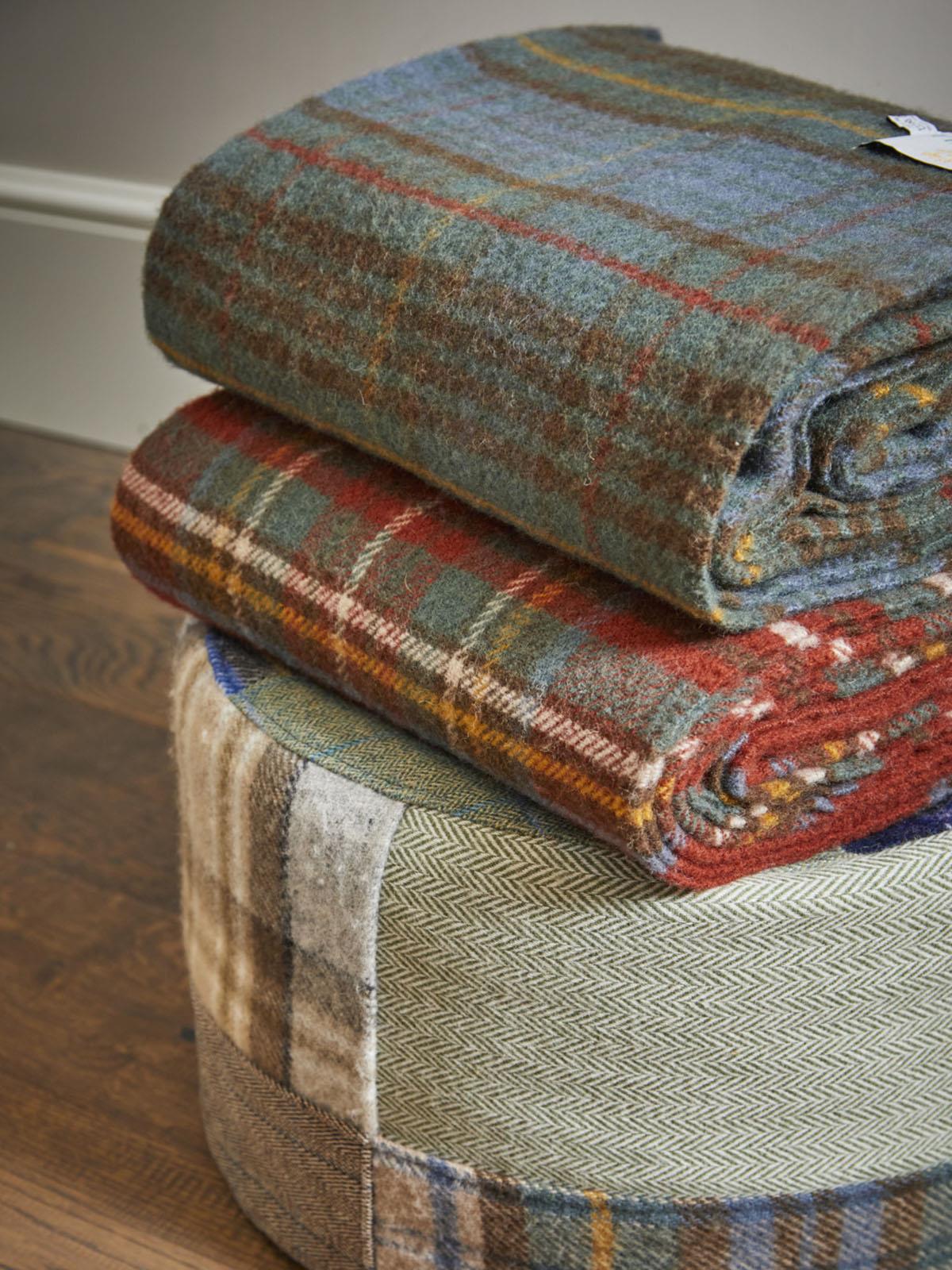 Tartan Pure New Wool Blanket - Antique Hunting Stewart - Image 2
