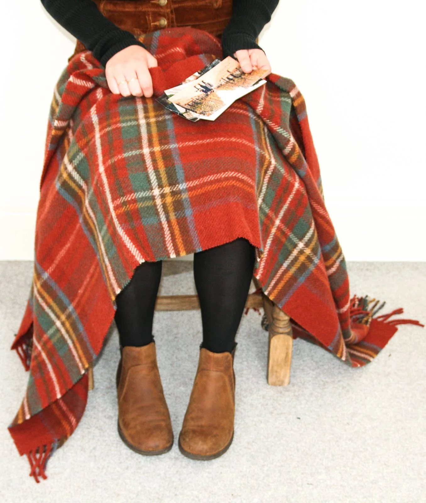 Tartan Pure New Wool Blanket - Antique Royal Stewart - Image 4
