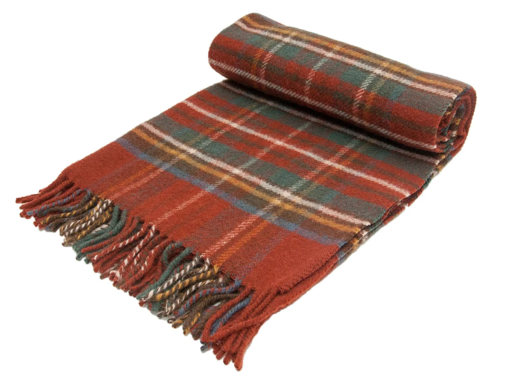 Tartan Pure New Wool Blanket - Antique Royal Stewart - Image 8