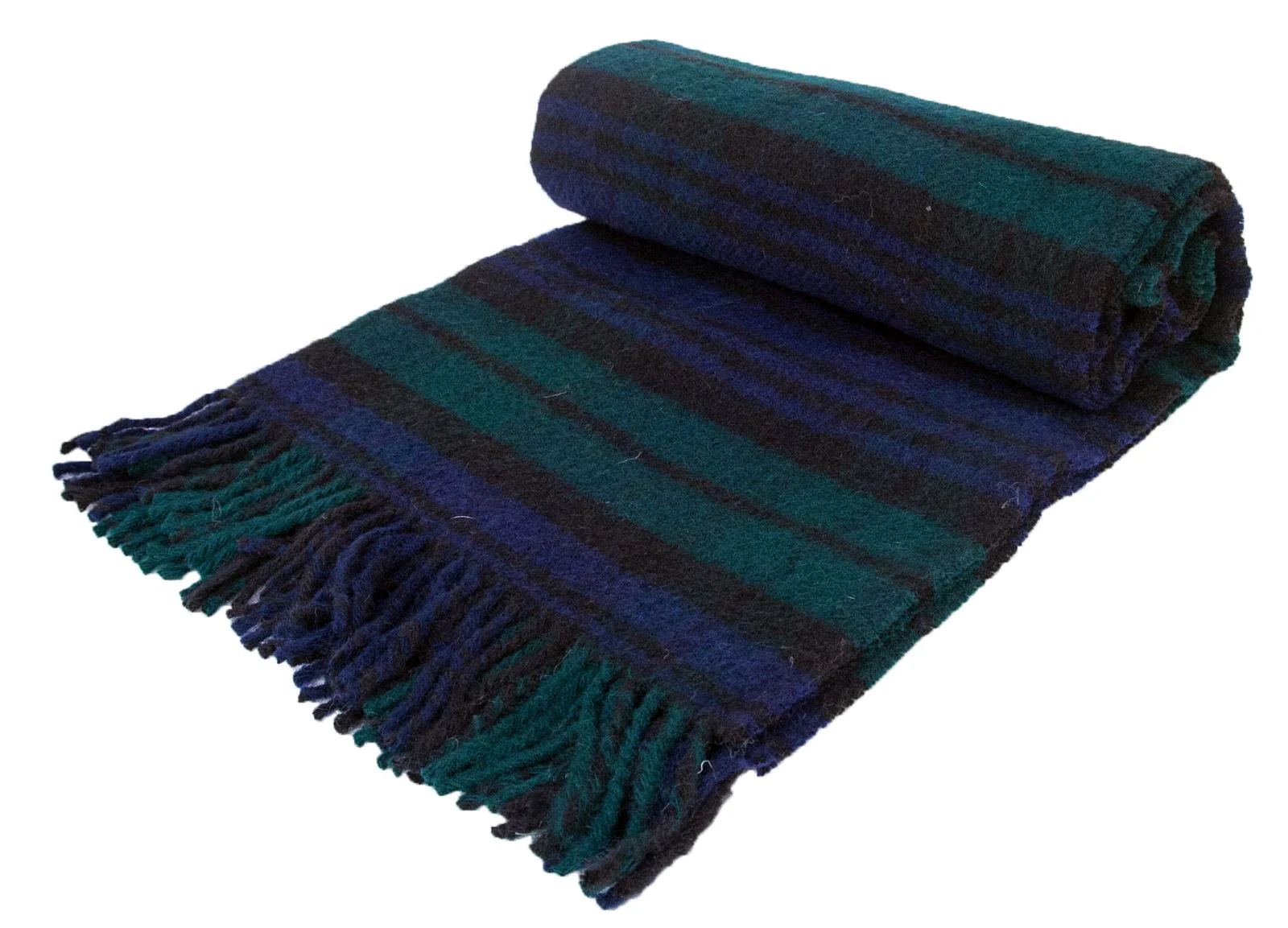 Tartan Pure New Wool Blanket - Black Watch - Image 3