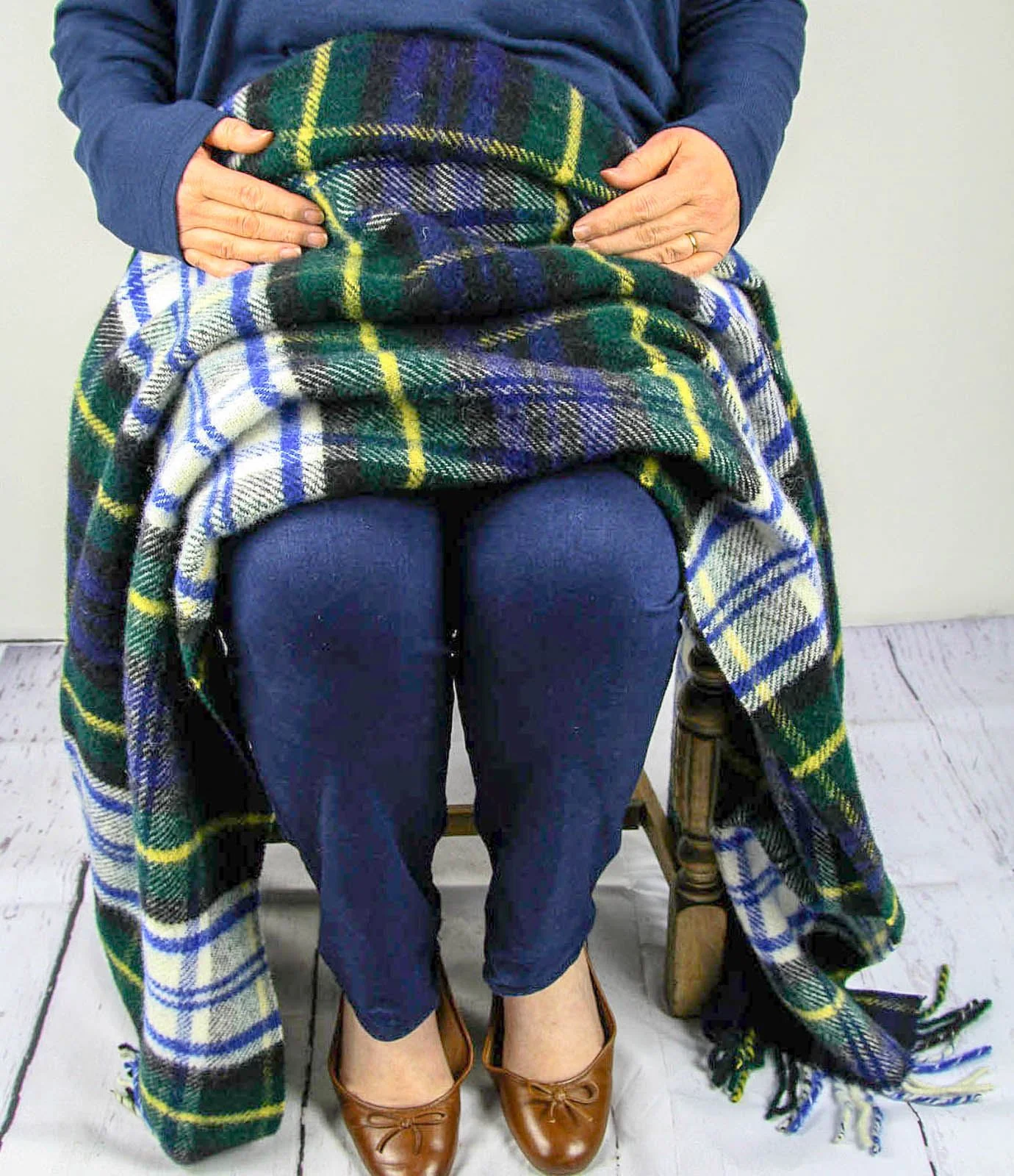 Tartan Pure New Wool Blanket - Dress Gordon - Image 3